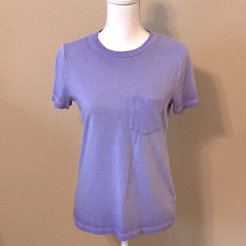 Gap Purple Cotton Crop Tee